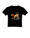 Leo Color Illustration Toddler T-Shirt Dark-Toddler T-Shirt-TooLoud-Black-2T-Davson Sales