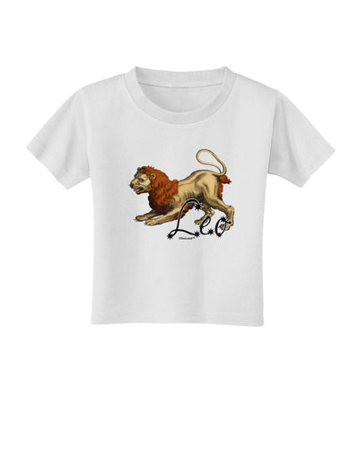 Leo Color Illustration Toddler T-Shirt-Toddler T-Shirt-TooLoud-White-2T-Davson Sales