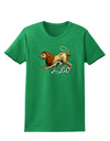 Leo Color Illustration Womens Dark T-Shirt-TooLoud-Kelly-Green-X-Small-Davson Sales