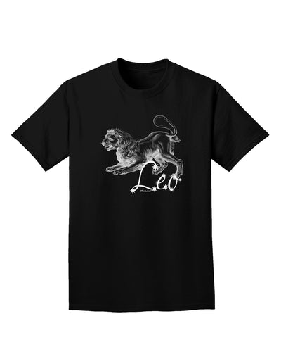 Leo Illustration Adult Dark T-Shirt-Mens T-Shirt-TooLoud-Black-Small-Davson Sales