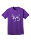 Leo Illustration Adult Dark T-Shirt-Mens T-Shirt-TooLoud-Purple-Small-Davson Sales