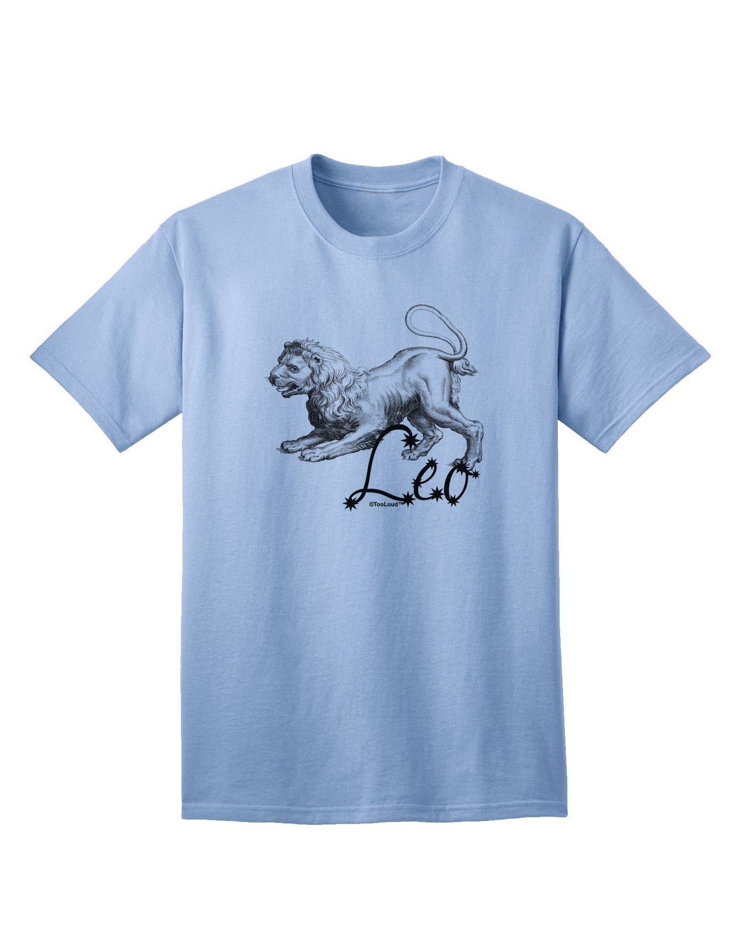 Leo Illustration Adult T-Shirt-Mens T-Shirt-TooLoud-Light-Blue-Small-Davson Sales