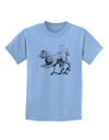 Leo Illustration Childrens T-Shirt-Childrens T-Shirt-TooLoud-Light-Blue-X-Small-Davson Sales