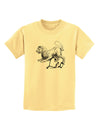 Leo Illustration Childrens T-Shirt-Childrens T-Shirt-TooLoud-Daffodil-Yellow-X-Small-Davson Sales