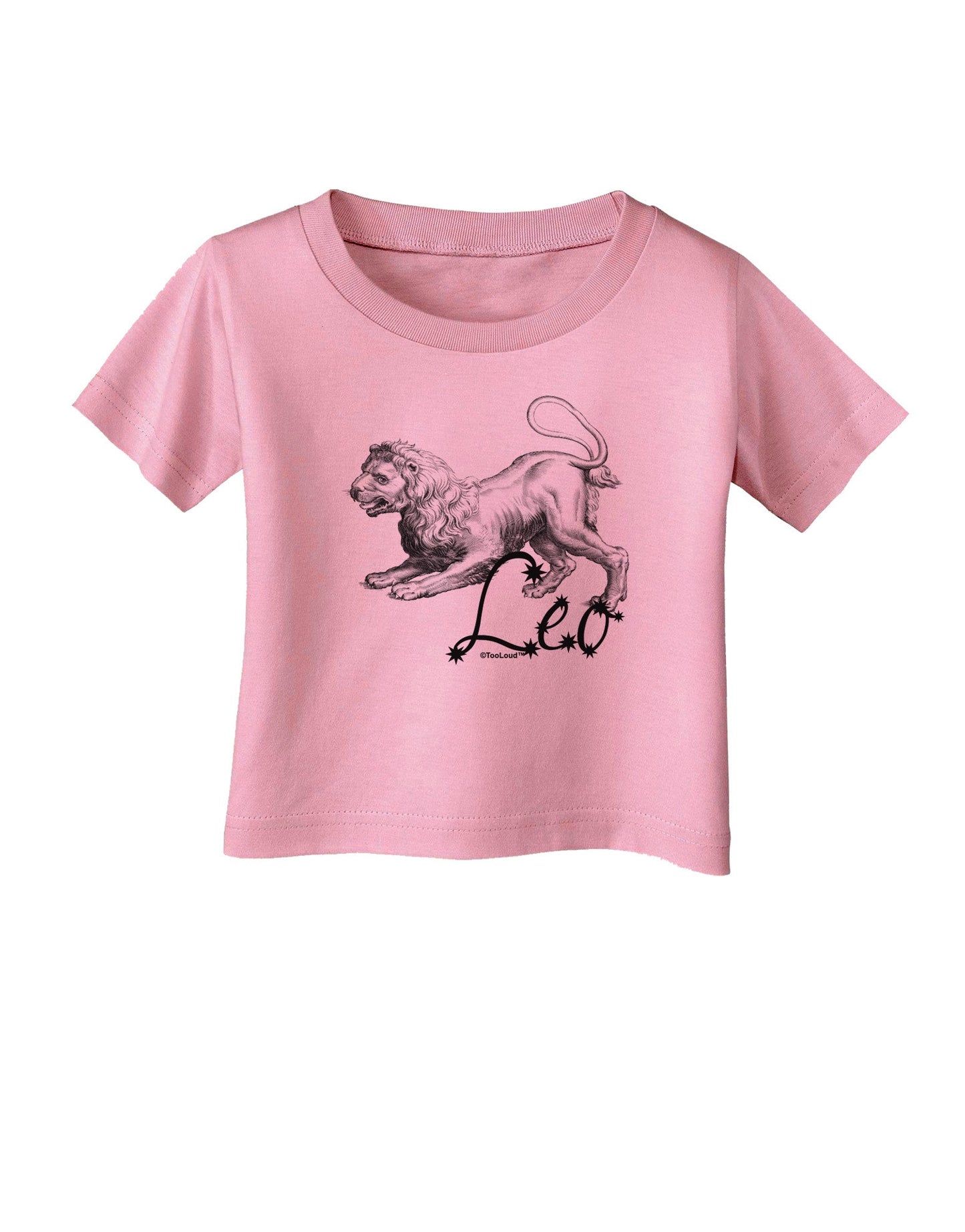 Leo Illustration Infant T-Shirt-Infant T-Shirt-TooLoud-Candy-Pink-06-Months-Davson Sales