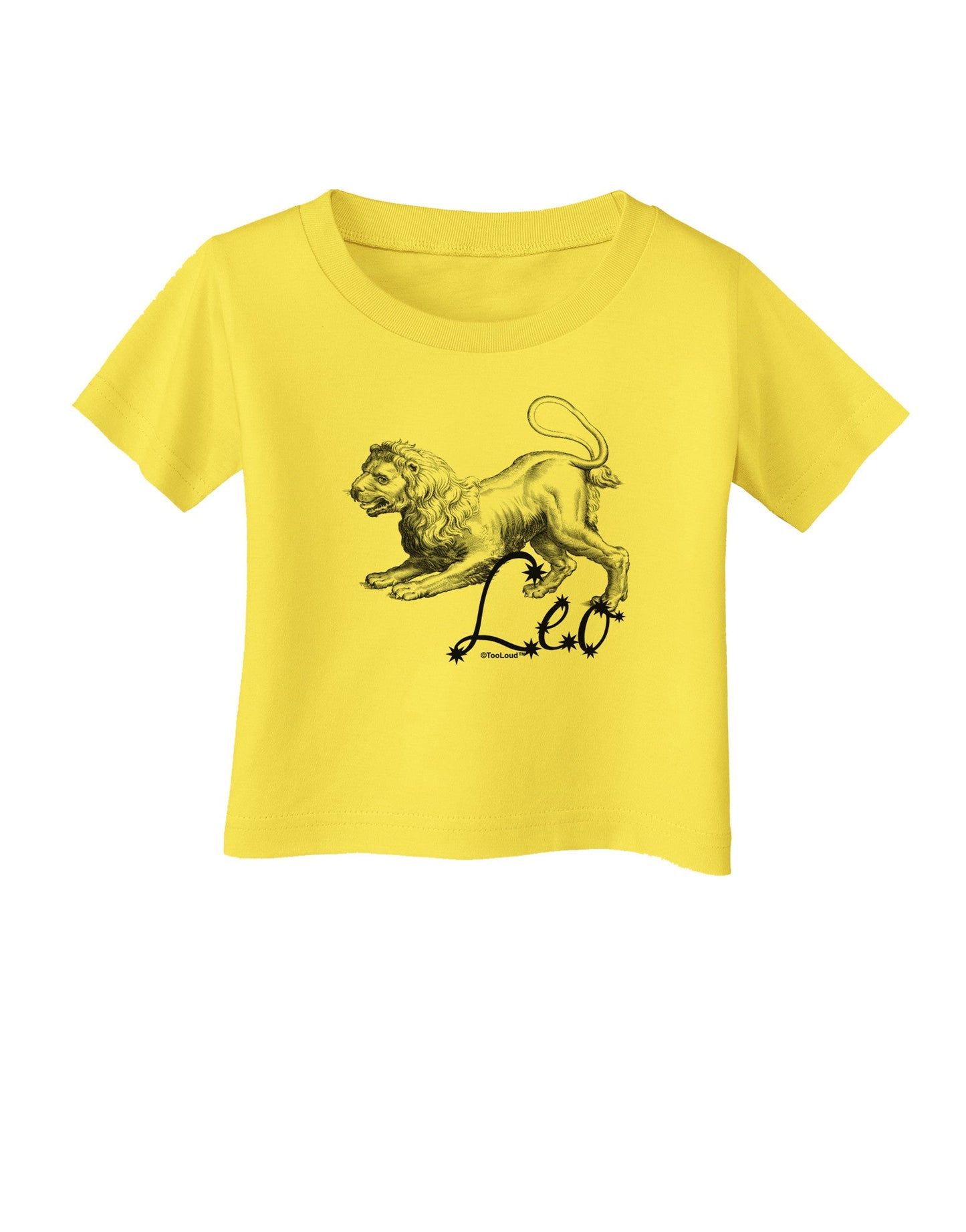 Leo Illustration Infant T-Shirt-Infant T-Shirt-TooLoud-Yellow-06-Months-Davson Sales