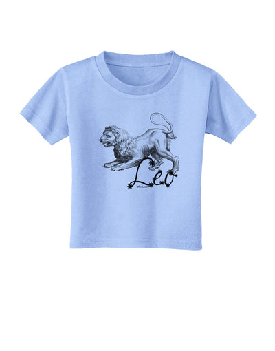 Leo Illustration Toddler T-Shirt-Toddler T-Shirt-TooLoud-Aquatic-Blue-2T-Davson Sales