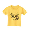 Leo Illustration Toddler T-Shirt-Toddler T-Shirt-TooLoud-Yellow-2T-Davson Sales