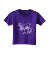 Leo Illustration Toddler T-Shirt Dark-Toddler T-Shirt-TooLoud-Purple-2T-Davson Sales