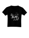 Leo Illustration Toddler T-Shirt Dark-Toddler T-Shirt-TooLoud-Black-2T-Davson Sales