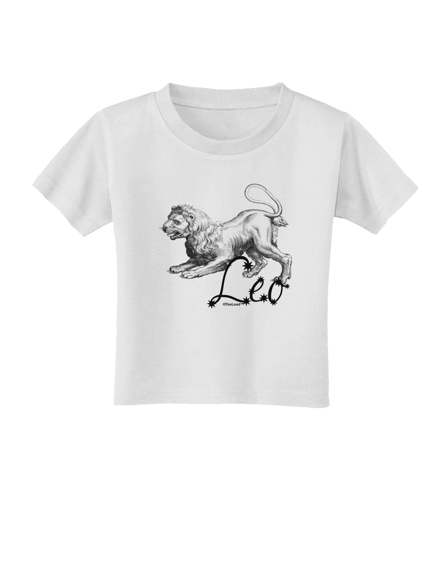 Leo Illustration Toddler T-Shirt-Toddler T-Shirt-TooLoud-White-2T-Davson Sales