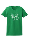 Leo Illustration Womens Dark T-Shirt-TooLoud-Kelly-Green-X-Small-Davson Sales