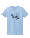 Leo Illustration Womens T-Shirt-Womens T-Shirt-TooLoud-Light-Blue-X-Small-Davson Sales