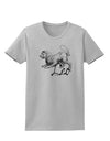 Leo Illustration Womens T-Shirt-Womens T-Shirt-TooLoud-AshGray-X-Small-Davson Sales