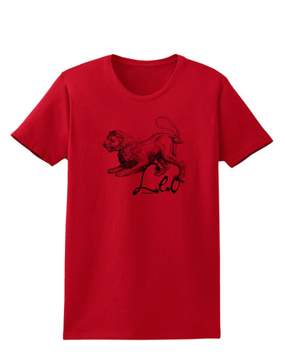 Leo Illustration Womens T-Shirt-Womens T-Shirt-TooLoud-Red-X-Small-Davson Sales