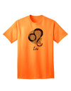 Leo Symbol Adult T-Shirt-unisex t-shirt-TooLoud-Neon-Orange-Small-Davson Sales