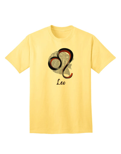 Leo Symbol Adult T-Shirt-unisex t-shirt-TooLoud-Yellow-Small-Davson Sales