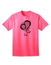 Leo Symbol Adult T-Shirt-unisex t-shirt-TooLoud-Neon-Pink-Small-Davson Sales