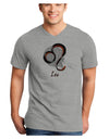 Leo Symbol Adult V-Neck T-shirt-Mens V-Neck T-Shirt-TooLoud-HeatherGray-Small-Davson Sales