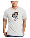 Leo Symbol Adult V-Neck T-shirt-Mens V-Neck T-Shirt-TooLoud-White-Small-Davson Sales