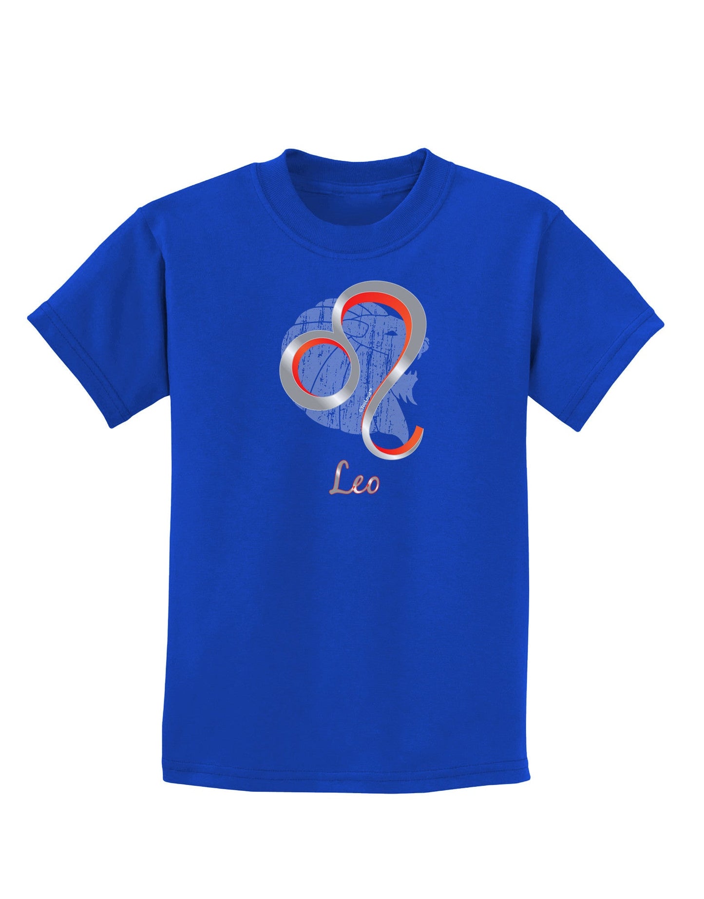 Leo Symbol Childrens Dark T-Shirt-Childrens T-Shirt-TooLoud-Royal-Blue-X-Small-Davson Sales