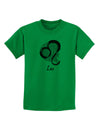 Leo Symbol Childrens T-Shirt-Childrens T-Shirt-TooLoud-Kelly-Green-X-Small-Davson Sales