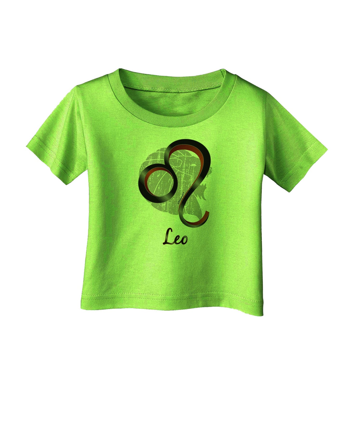 Leo Symbol Infant T-Shirt-Infant T-Shirt-TooLoud-Lime-Green-06-Months-Davson Sales