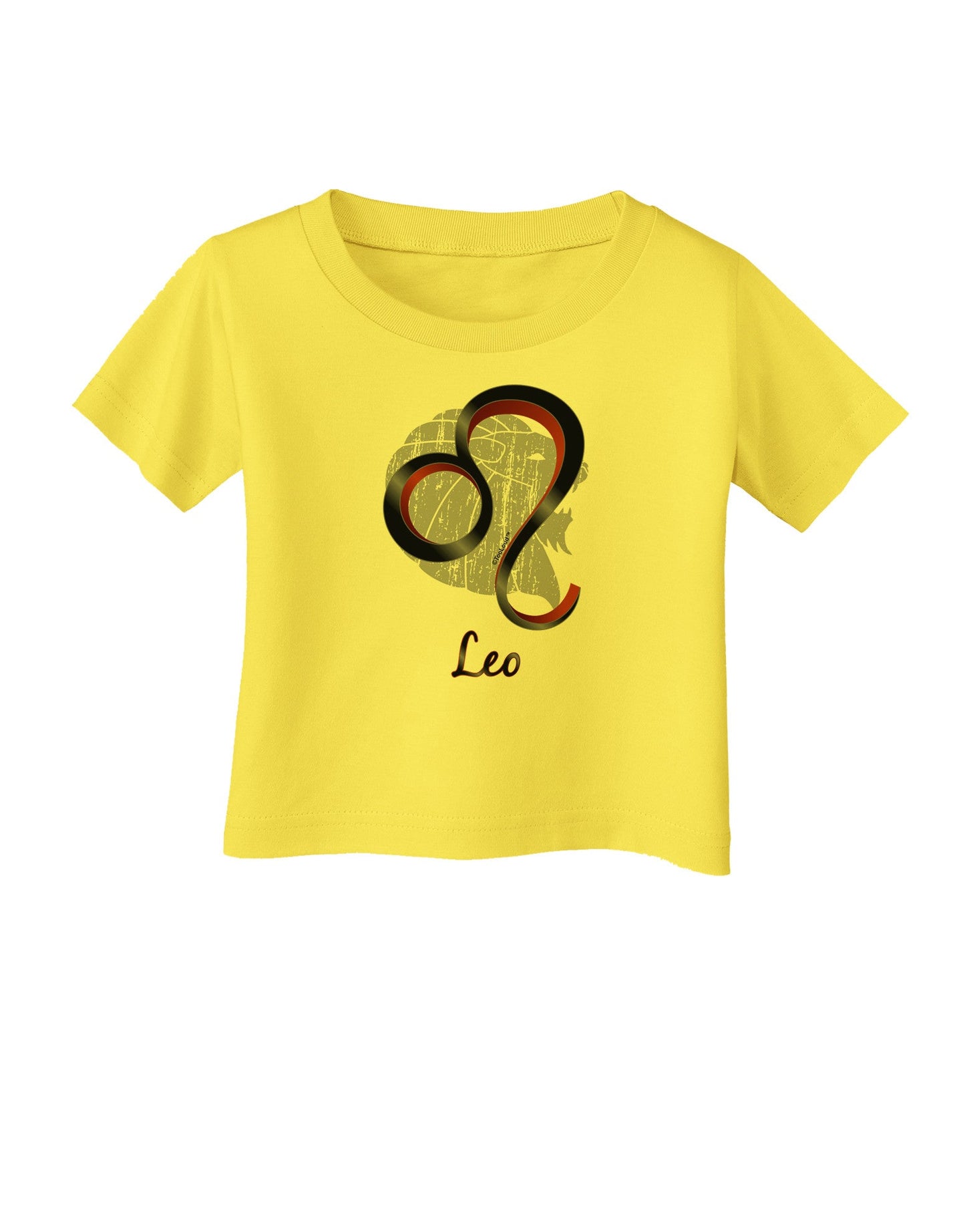 Leo Symbol Infant T-Shirt-Infant T-Shirt-TooLoud-Yellow-06-Months-Davson Sales