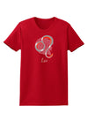 Leo Symbol Womens Dark T-Shirt-TooLoud-Red-X-Small-Davson Sales