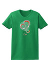 Leo Symbol Womens Dark T-Shirt-TooLoud-Kelly-Green-X-Small-Davson Sales