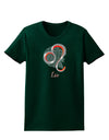 Leo Symbol Womens Dark T-Shirt-TooLoud-Forest-Green-Small-Davson Sales