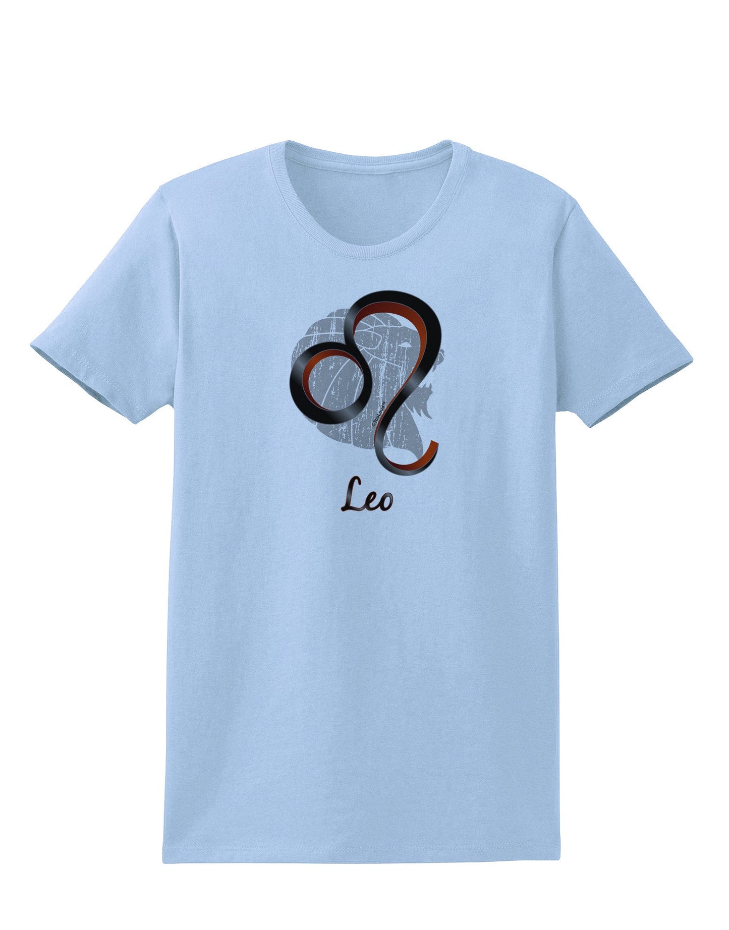 Leo Symbol Womens T-Shirt-Womens T-Shirt-TooLoud-Light-Blue-X-Small-Davson Sales