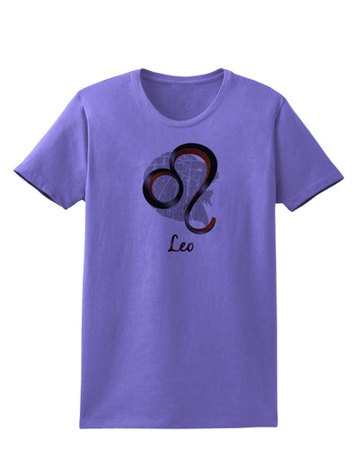Leo Symbol Womens T-Shirt-Womens T-Shirt-TooLoud-Violet-X-Small-Davson Sales
