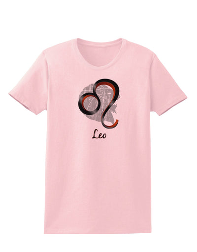 Leo Symbol Womens T-Shirt-Womens T-Shirt-TooLoud-PalePink-X-Small-Davson Sales