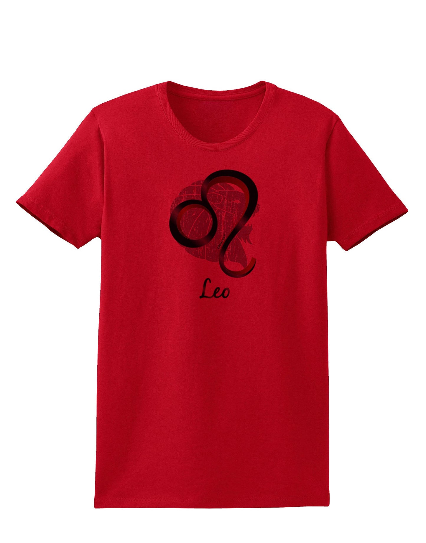 Leo Symbol Womens T-Shirt-Womens T-Shirt-TooLoud-Red-X-Small-Davson Sales