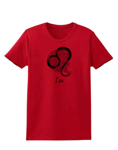 Leo Symbol Womens T-Shirt-Womens T-Shirt-TooLoud-Red-X-Small-Davson Sales