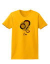 Leo Symbol Womens T-Shirt-Womens T-Shirt-TooLoud-Gold-X-Small-Davson Sales
