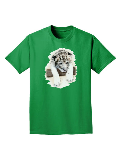 Leopard Cub Adult Dark T-Shirt-Mens T-Shirt-TooLoud-Kelly-Green-Small-Davson Sales