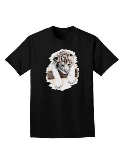 Leopard Cub Adult Dark T-Shirt-Mens T-Shirt-TooLoud-Black-Small-Davson Sales