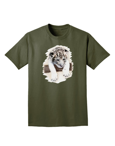 Leopard Cub Adult Dark T-Shirt-Mens T-Shirt-TooLoud-Military-Green-Small-Davson Sales