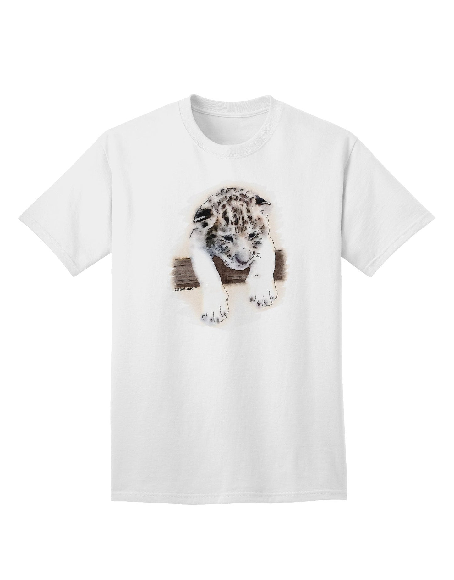 Leopard Cub Adult T-Shirt-Mens T-Shirt-TooLoud-White-Small-Davson Sales