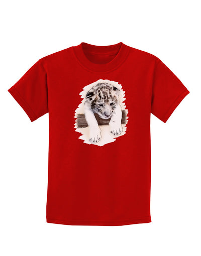 Leopard Cub Childrens Dark T-Shirt-Childrens T-Shirt-TooLoud-Red-X-Small-Davson Sales