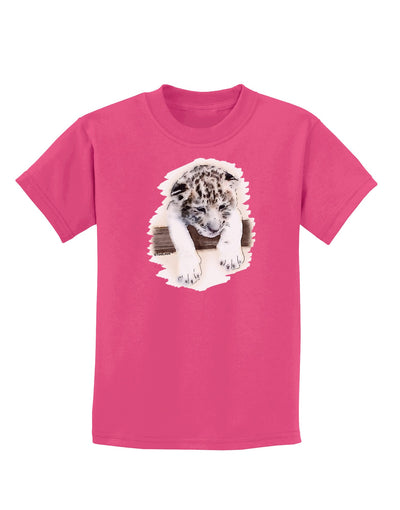 Leopard Cub Childrens Dark T-Shirt-Childrens T-Shirt-TooLoud-Sangria-X-Small-Davson Sales