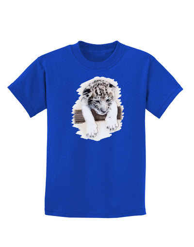 Leopard Cub Childrens Dark T-Shirt-Childrens T-Shirt-TooLoud-Royal-Blue-X-Small-Davson Sales