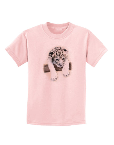 Leopard Cub Childrens T-Shirt-Childrens T-Shirt-TooLoud-PalePink-X-Small-Davson Sales