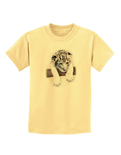 Leopard Cub Childrens T-Shirt-Childrens T-Shirt-TooLoud-Daffodil-Yellow-X-Small-Davson Sales