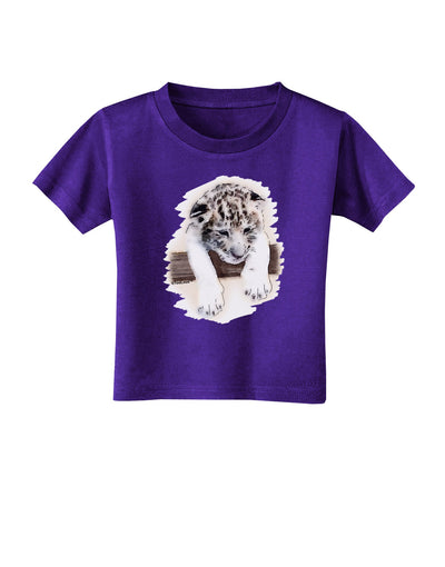 Leopard Cub Toddler T-Shirt Dark-Toddler T-Shirt-TooLoud-Purple-2T-Davson Sales