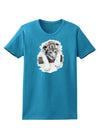 Leopard Cub Womens Dark T-Shirt-TooLoud-Turquoise-X-Small-Davson Sales