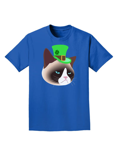 Leprechaun Disgruntled Cat Adult Dark T-Shirt-Mens T-Shirt-TooLoud-Royal-Blue-Small-Davson Sales