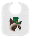 Leprechaun Disgruntled Cat Baby Bib